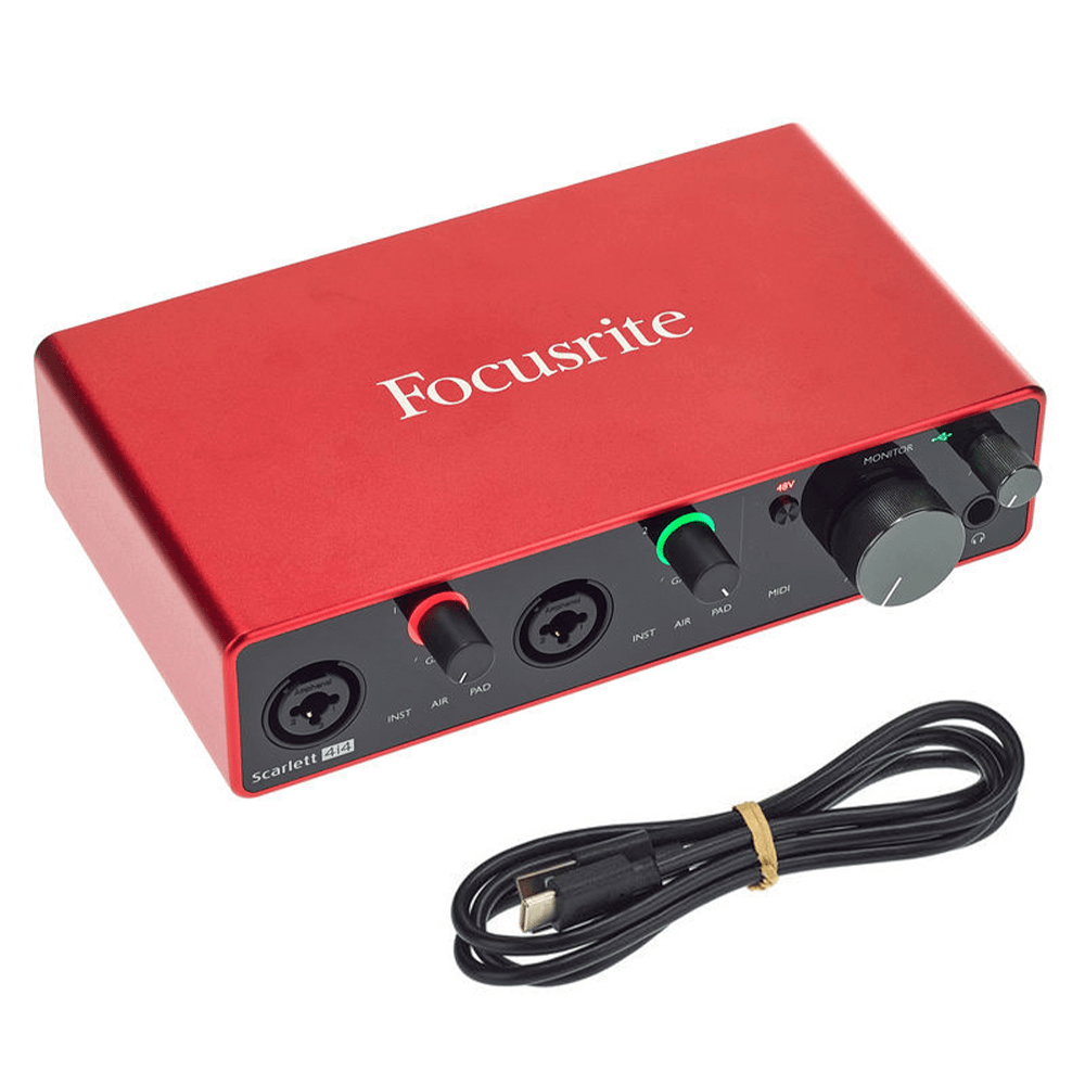 Focusrite Scarlett 4i4 USB Audio Interface (3rd Generation) Q6 Dynamic Ha 