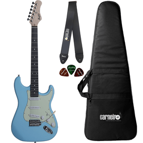 Guitarra Strato Memphis By Tagima MG30 Sonic Blue Satin + Capa + Correia 024326