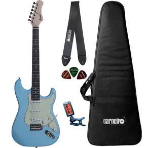 Guitarra Strato Memphis By Tagima MG30 Sonic Blue Satin + Capa + Correia + Afinador 024327