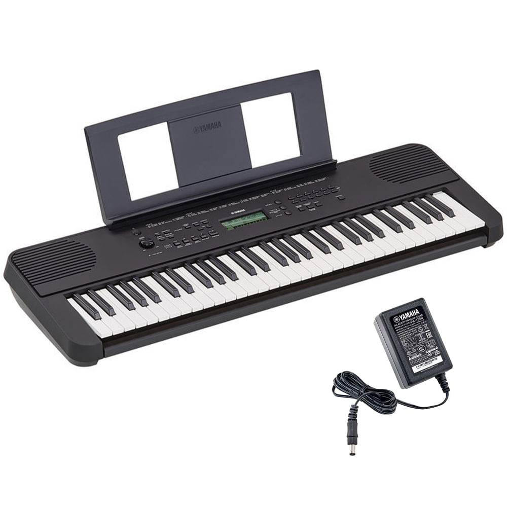 Teclado Yamaha PSR-E360 Preto 61 Teclas Iniciante - Carneiro