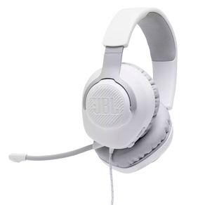 Fone de Ouvido Headphone Gamer JBL Quantum 100 Branco c/ Microfone Removível 024948