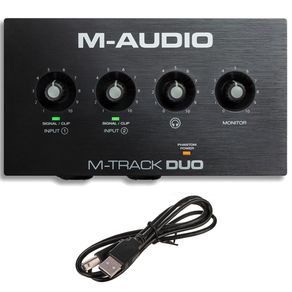 Interface M Audio MTRACKDUO USB 2 Canais Combo Phanton Power 025257