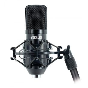 Microfone Condensador Vokal SV80U Unidirecional Cardióide USB Suporte Shock Mount 025134