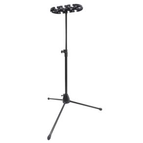 Pedestal Microfone Saty PM-08 Suporte para Descanso Preto 8 Microfones 028414