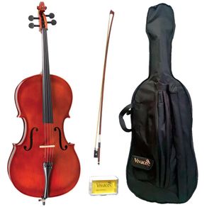 Violoncelo Vivace 3/4 CMO34 Cello com Capa Arco Breu 020951