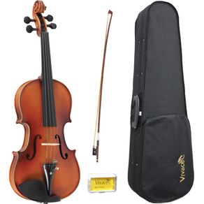 Violino Vivace Beethoven BE44S 4/4 Fosco Com Case Arco Breu 021005