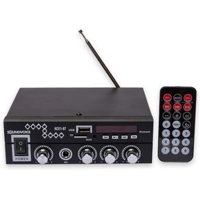 Amplificador Receiver Soundvoice RC01BT 60w 4ohms USB FM Bluetooth 028899