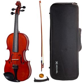 Violino Michael VNM140 4/4 Ébano Series Case Breu Arco Espaleira 029573