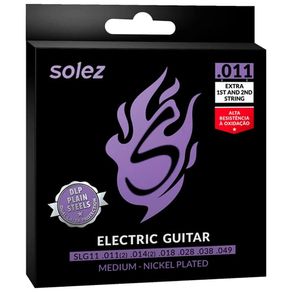 Encordoamento Guitarra Solez SLG11 DLP .011 028289
