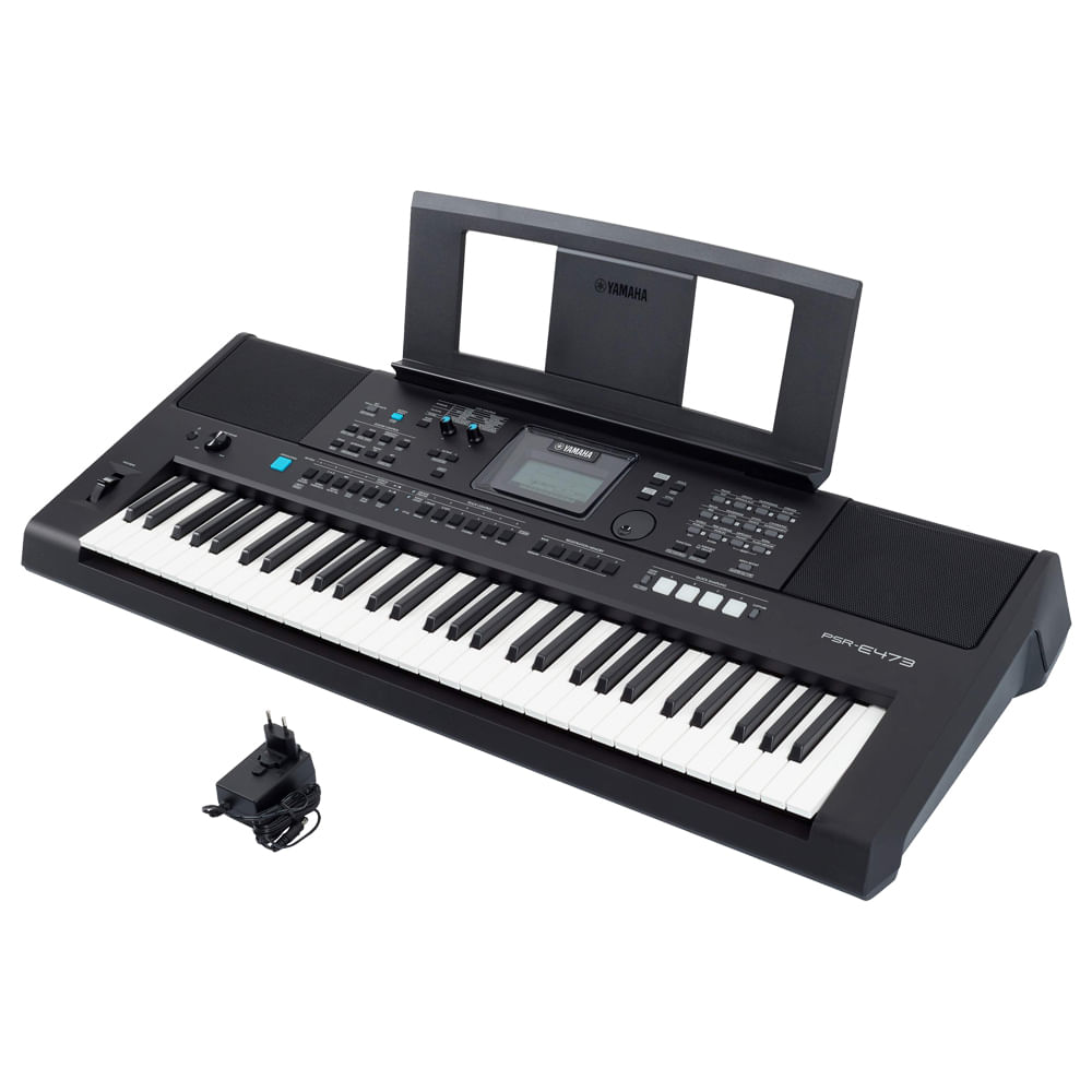 Teclado Iniciante Yamaha PSR-E473 61 Teclas Suporte Partitura