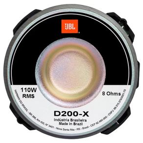 Driver JBL D200X Fenólico 8 Ohms 110w RMS 107 dB 029743