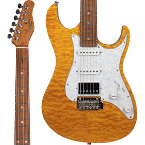 Guitarra Tagima Stella DW HSS Transparent Ambar Polaroid White Escala Escura- M028805