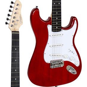 Guitarra Stratocaster Giannini G100 TRD/WH Translucent Red- M023094