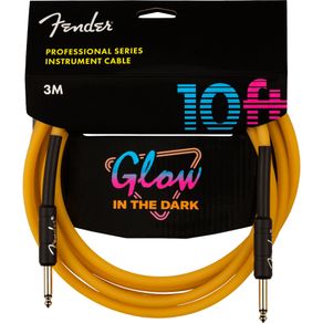 Cabo Instrumento Fender Pro Glow In The Dark 10FT 3m Laranja 030166