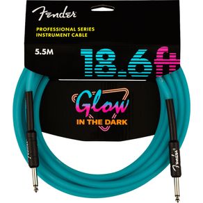Cabo Instrumento Fender Pro Glow In The Dark 18,6FT 5,5m Azul 030168