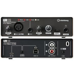 Interface de Áudio Steinberg UR12 Yamaha USB 2.0 Audio Midi- M016791