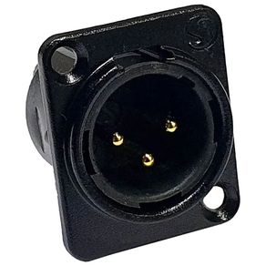 Plug Conector Santo Angelo XLR Macho Painel P3MOP0- M028366