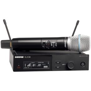 Microfone sem Fio Shure SLXD4 Beta 87A Condensador Supercardióide- M029564