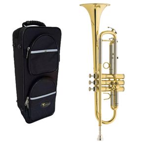 Trompete Eagle Laqueado Tr504 Em Sib + Case Luxo- M005127
